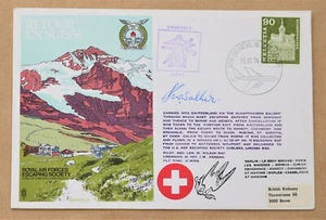ESCAPE FROM SWITZERLAND 1974 RAF COVER SIGNED BYFO (SERGEANT) P. W. WALKER - Picture 1 of 3