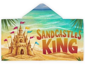 Hooded Boys Beach Towel 24"×48" | 122x61 cm, Kids Children Beach Bath Pool Towel - Picture 1 of 5