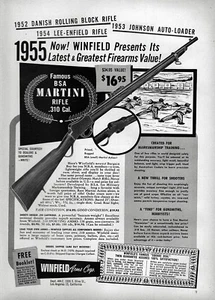 1955 BSA 310 Martini Rifle Original Print Ad - Picture 1 of 1