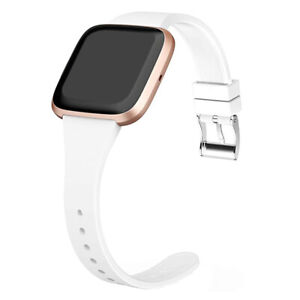 Silicone Bracelet Narrow Band Strap for Fitbit Versa 2 /Versa /Versa Lite Watch