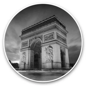 2 x Vinyl Stickers 7.5cm (bw) - Arc de Triomphe Paris France #37195 - Bild 1 von 9
