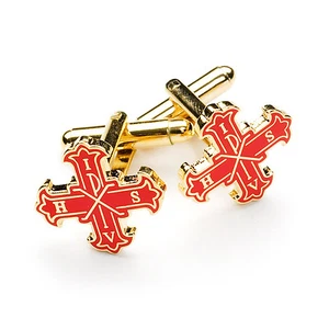 New Boxed Masonic Red Cross of Constantine Cufflinks - Picture 1 of 3