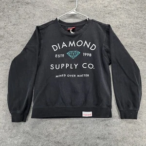 Diamond Supply Co Sweatshirt Womens Small Long Sleeve Black - Picture 1 of 9