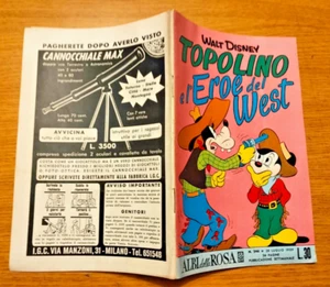 ALBI DELLA ROSE # 246 - MOUSE AND THE HERO OF THE WEST - 26 / 7 / 1959 - EXCELLENT - Picture 1 of 1