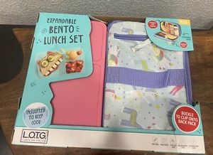 Lunch On The Go Insulated Expand Lunch Set Box w/ Bento Food Container Unicorn - Picture 1 of 3