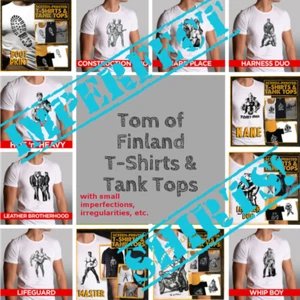 Tom of Finland T-Shirts Defects Seconds unvollkommen unregelmäßig Gay Sex Leder T-Shirt - Bild 1 von 49