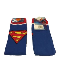 Superman Logo DC Comics Neuheit Crew-Socken 1 Paar Erwachsene Schuhgröße 6-12 neu mit Etikett - Bild 1 von 1