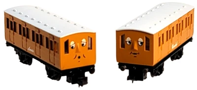 Tomix N Scale 93810 Thomas & Friends Annie & Clarabel Coach Cars DB rapido cplrs - Image 1 of 4