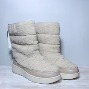 A New Day Women's Bertie Winter Boots Sherpa Taupe 7.5 - Picture 1 of 9