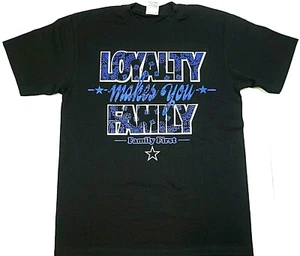 LOYALTY MAKES YOU FAMILY T-Shirt Urban Streetwear Tee Adult Men's Black New - Picture 1 of 2