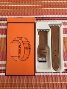 NEU Apple Watch Armband 42mm 44mm Echt Leder Braun - Bild 1 von 2