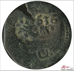 Spagna Resellata 6 Marvedis 1636 Valladolid MBC / VF Felipe IV - Picture 1 of 2