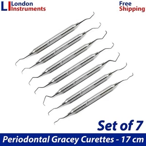 Gracey Küretten Hygiene Wurzelplanung & Skalierung Dental Chirurgische Werkzeuge 7er Set - Bild 1 von 8