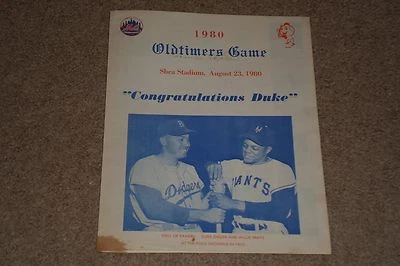 RALPH KINER SIGNED AUTOGRAPHED VINTAGE 1980 NEW YORK METS OLDTIMERS GAME PROGRAM - Image 1 of 3