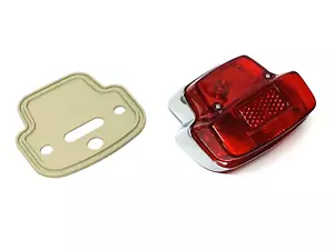 VESPA 150 SPRINT SOLID CHROME REAR LIGHT UNIT WITH BULBS AND RUBBER GASKET - Imagen 1 de 2