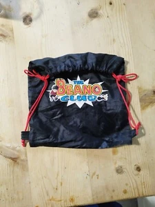 Rare Collectable The Beano Club Black Drawstring Bag 12" - Vintage 1998 - Picture 1 of 2