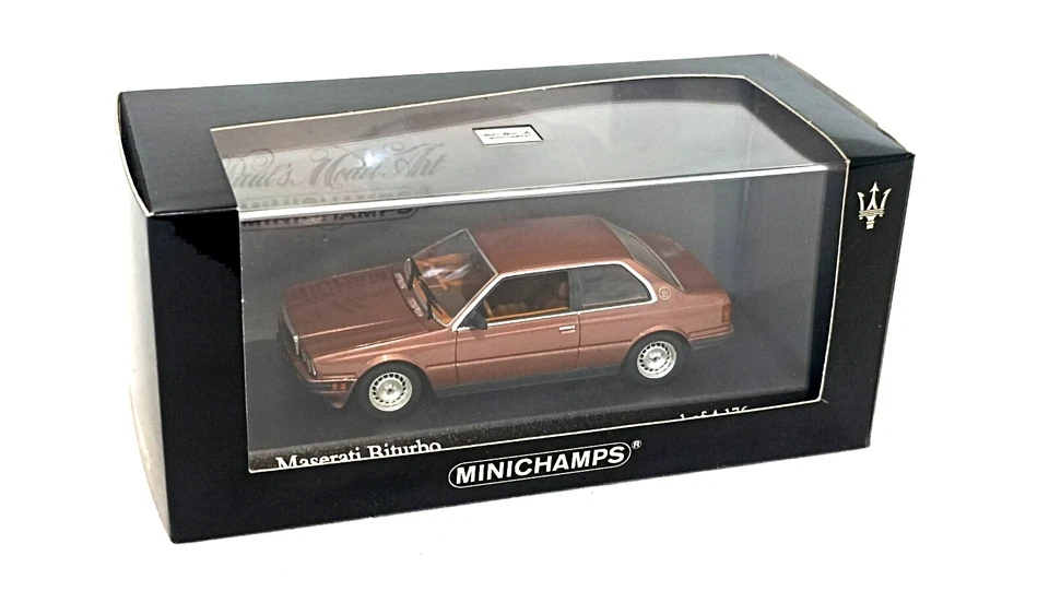 MASERTI  BITURBO 1982  MARRON METALLIC  -  MINICHAMPS -   1/43 - Photo 1/4