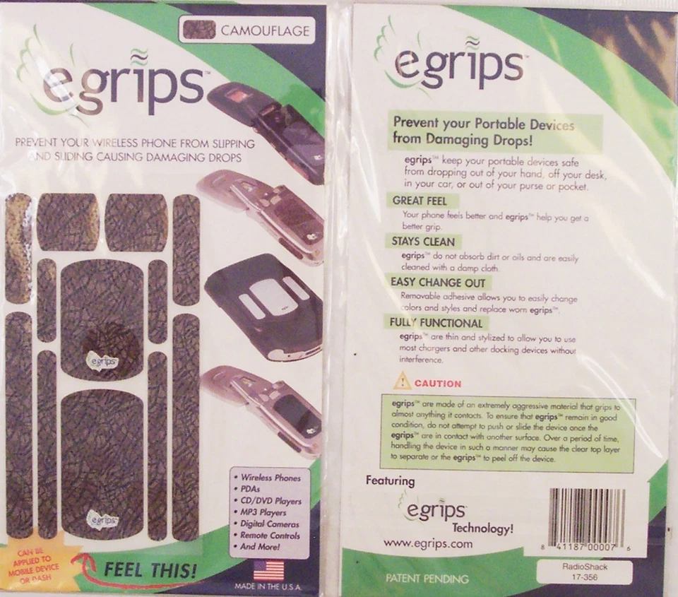 Kit antiderrapante de camuflagem egrips 12 peças ~ Impede o deslizamento do celular - Imagem 1 de 1