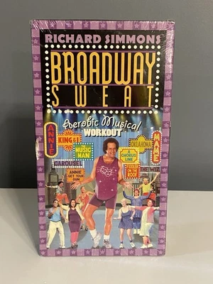 Richards Simmons Broadway Sweat-Aerobic Musical Workout VHS-SEALED - Image 1 of 3