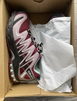 NIB, Salomon XA PRO 3D W, Women's size 7.5, Bordeaux/Crocus Purple/Black - Image 1 of 4