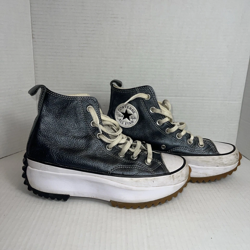 Converse Run Star Hike Canvas Platform Black/White/Gum Men’s 6/ Women’s 7.5 - Image 1 of 4