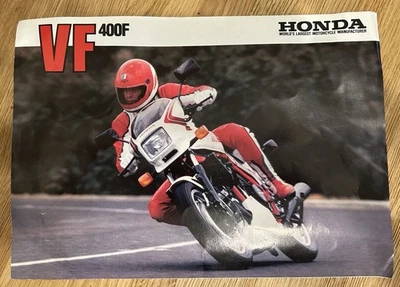 HONDA VF 400F , NC18, MOTORCYCLE Sales Specification Leaflet 1982 - Image 1 of 4