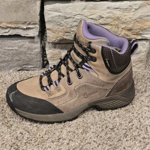 Danner Zig zag Trail GTX Boots Women's Sz 6.5 Tan Brown Leather Nubuck Hiking 6" - Picture 1 of 9