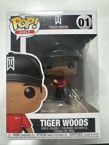 Funko POP! 01 Tiger Woods PGA Golf Nike Red Shirt Fist Pump - Picture 1 of 12