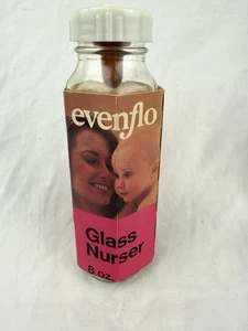 VTG 1976 Evenflo Bottle Glass Nurser 8oz Includes Nipple New Package NOS USA - Picture 1 of 7