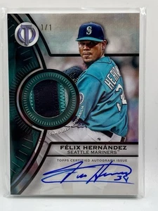 2025 Topps Tribute Felix Hernandez 1/1 Tribute to Threads Auto Relic 1:17,847 - Picture 1 of 2