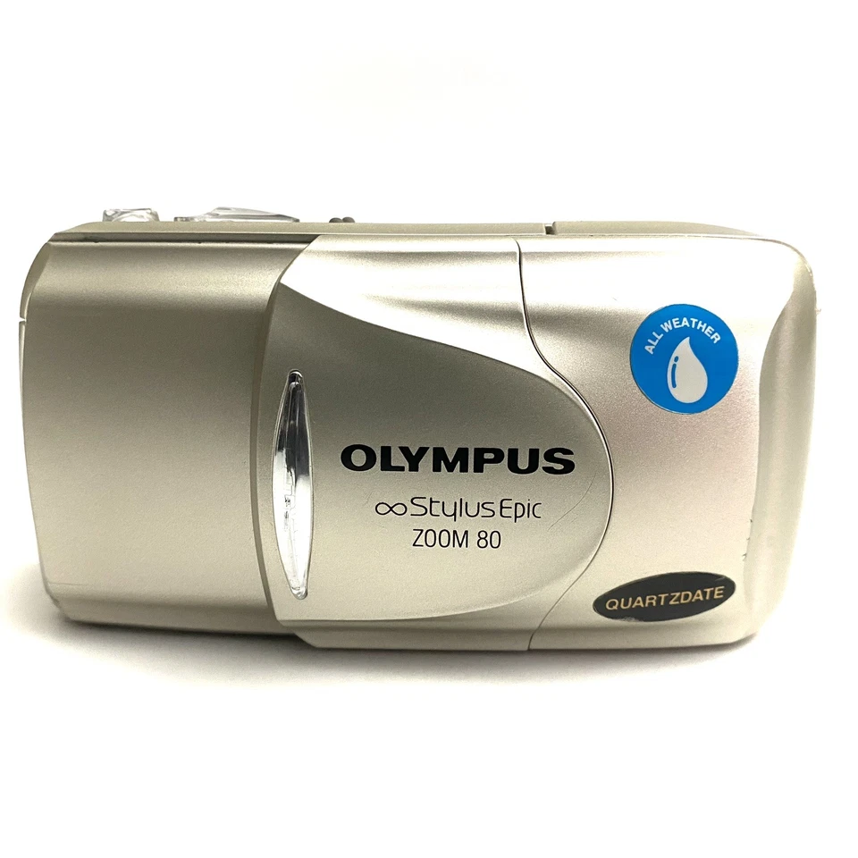PARTS Olympus Stylus Epic Zoom 80 QD mju ii 35mm Film Point & Shoot Camera READ - Image 1 of 4