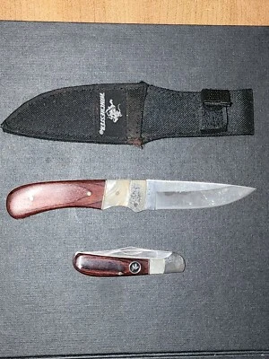 Cuchillo de hoja fija y cuchillo plegable Winchester edición limitada 2008 coleccionable Foto 1 de 4