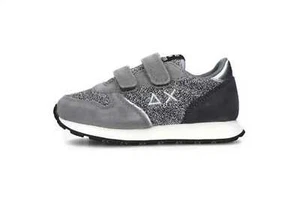 SUN 68 GIRL'S ALLY GLITTER TEXTILE BABY ARGENTO - Foto 1 di 2