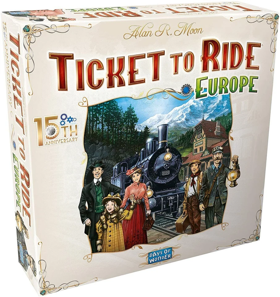 Ticket to Ride Europe 15th Anniversary Deluxe Collector’s Edition Board Game