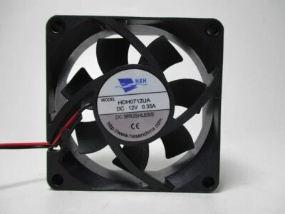 For HXH Fan HDH0712UA DC12V 0.35A 7025 7CM 2 wire cooling fan - Image 1 of 4