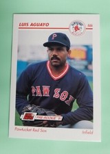 1991 Line Drive AAA #351 Luis Aguayo - Pawtucket Red Sox 