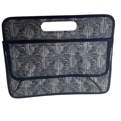 THIRTY-ONE 10x10.5 DOUBLE DUTY CADDY Storage+Organization Navy Herringbone  3040 - Image 1 of 4