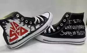 Converse All Star vasco rossi è tutto un equilibrio sopra la follia customizzate - Imagen 1 de 2