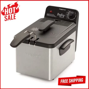 Stainless Steel Pro Fry Immersion Element Deep Fryer Spatter-Shield Removable - Picture 1 of 8