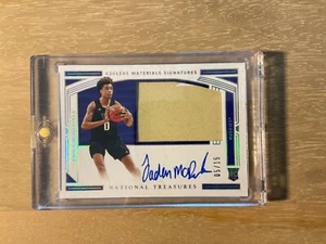 Panini National Treasures Collegiate Jaden McDaniels 2020 rpa 5/15 ssp t-Wolves - Imagen 1 de 2