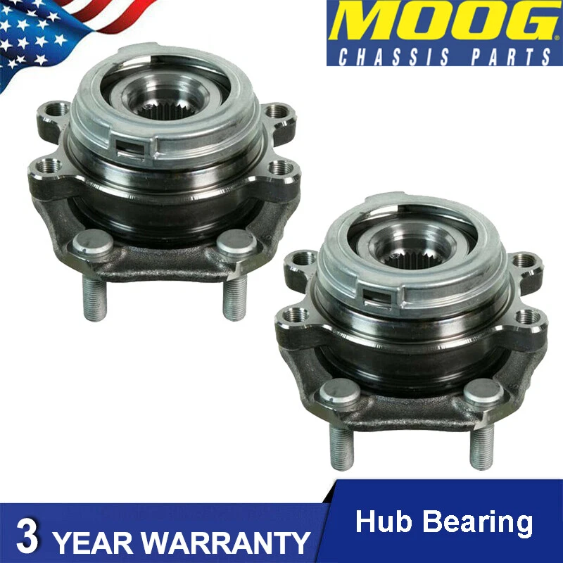 2pc MOOG Front Wheel Hub Bearing Assembly for Nissan Altima Murano Infiniti QX60 - Изображение 1 из 4