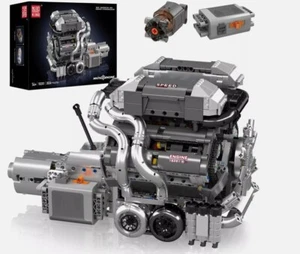 Mould King 10201 W16 Engine con batteria e motore inclusi - trasmissione Blocchi - Foto 1 di 6