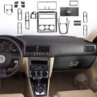 24Pcs Carbon Fiber Interior Cover Trim Fit Vw Golf Mk4 Jetta Bora R32 Gti 99-04