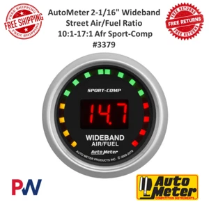 Medidor digital AutoMeter Sport-Comp banda ancha relación aire/combustible callejero 10:1-17:1 AFR - Imagen 1 de 9
