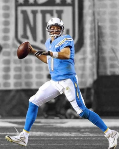 San Diego Chargers PHILIP RIVERS Glossy 8x10 Photo Spotlight Print Poster - Picture 1 of 1