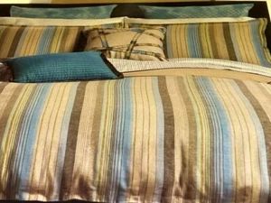Raymond Waites Lisbon Queen Comforter Bedding Set New From Old Stock 4 PC New - Picture 1 of 1