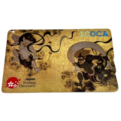 ICOCA Fujin Raijin Transportation IC for foreign tourists only - Image 1 of 2
