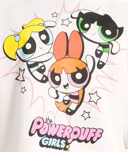 OFF WHITE Felpa con cappuccio tagliata Powepuff ragazza taglia XXL (21)