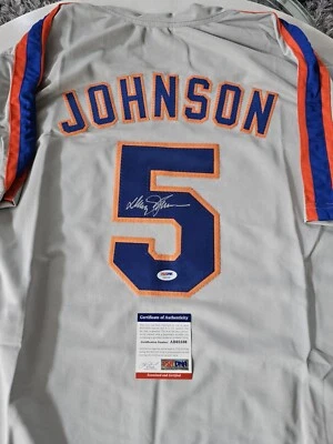 Davey Johnson Autographed/Signed Jersey PSA/DNA COA New York Mets NY - Image 1 of 4