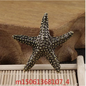 Linda escultura de criatura marina en forma de estrella de mar animal marino de latón - Imagen 1 de 6